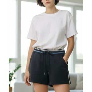 Athleta Shorts Women's Size L Blue Summer Gym Yoga